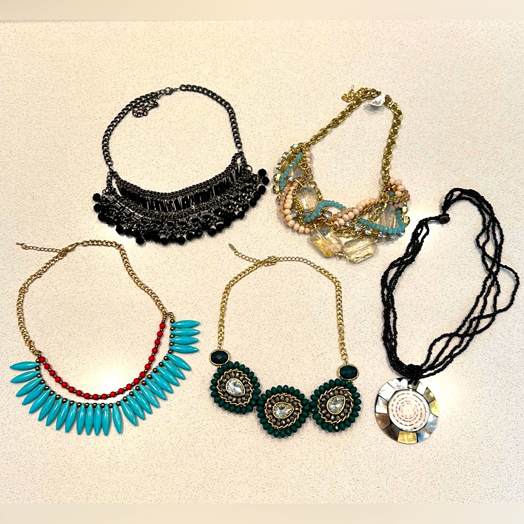 Fashion Jewelry  5 Necklaces
